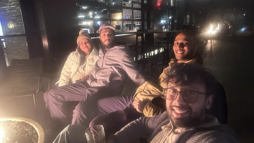 Fire pit with friends